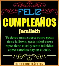 Frases de Cumpleaños Jamileth